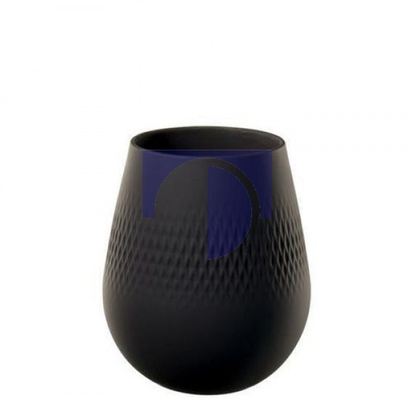 Ваза Carre 14 см Manufacture Collier Noir Villeroy & Boch Ваза Carre 14 см Manufacture Collier Noir Villeroy & Boch